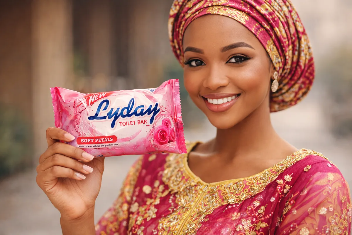 Girl with Lyday Beauty Soap